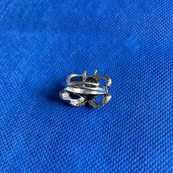 Octopus sterling silver adjustable ring. - Picture 2 of 3